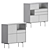 Elegant Aura Sideboard: Stylish Storage Solution 3D model small image 4