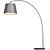 Skottorp Arc Floor Lamp - Gray 3D model small image 1