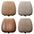 Arper Cozy Seat Pouf 3D model small image 2