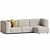 Vitra Soft Modular 3-Seater Ottoman 3D model small image 3