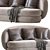 Contemporary 3-Seater Sofa 3D model small image 4