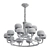 Elegant Emi Celine Chandelier 3D model small image 2