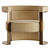 FENDI Roger Leather Armchair - Timeless Elegance 3D model small image 3