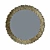 Metal Round Mirror 500mm 3D model small image 1
