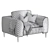 Elegant Chateau dax Armchair: Timeless Luxury 3D model small image 4