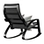 ComfortCrafts Modern Rocking Chair: The Perfect Addition to Your Home! 3D model small image 4