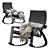 ComfortCrafts Modern Rocking Chair: The Perfect Addition to Your Home! 3D model small image 5