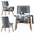 Stylish Vedbo Armchair by IKEA 3D model small image 4