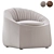 Minimalist Modern Armchair: Capri 3D model small image 1