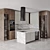 Modern Kitchen Set: 2015, 420x110x288 cm 3D model small image 2