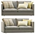 Modern West Elm Harris Sofa 3D model small image 1