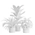 Green Oasis Indoor Plants Pack 3D model small image 2