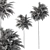 Green Palm Tree Set - Two Sizes 3D model small image 5
