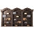 Elegant Vintage Bookshelf 3D model small image 3