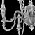 Elegant Brass Chandelier 3D model small image 7