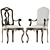 Elegant Roberto Giovannini Chairs 3D model small image 14