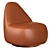 Modern Mitt Lounge Armchair 3D model small image 1