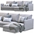 Harris Chaise Sectional: Versatile & Stylish 3D model small image 4