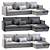 Harris Chaise Sectional: Versatile & Stylish 3D model small image 5