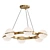 Bronze Glass Pendant Lamp 3D model small image 1