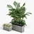 Contemporary Textured Rectangular Planter 3D model small image 4