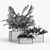 Contemporary Textured Rectangular Planter 3D model small image 5