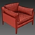 Modern Loffee Armchair: Comfort in Style 3D model small image 5