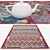 Versatile Set of 6 Rugs 3D model small image 1