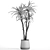 Exotic Plant Collection in Rusty Metal Pot 3D model small image 6