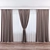 Luxury Velvety Silk Curtains 3D model small image 2