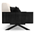 Contemporary Sistema Sofa: Sleek Design 3D model small image 2