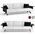 Contemporary Sistema Sofa: Sleek Design 3D model small image 7