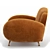 Modern Miller Armchair: Stylish Design 3D model small image 2