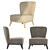 Elegant Jolie Armchair: Versatile Colors & Materials 3D model small image 5