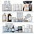 Luxury Bathroom Décor Set 3D model small image 1