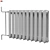 Antique White Cast Iron Radiator 3D model small image 3