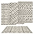 Versatile Set of 6 Rugs 3D model small image 1