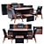 Executive Office Furniture Set 3D model small image 1