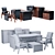 Executive Office Furniture Set 3D model small image 2