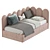 Stylish Multifunctional Sofa Bed 3D model small image 3