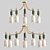 Iris Ceiling Chandelier: Elegant Light Fixture 3D model small image 1