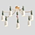 Iris Ceiling Chandelier: Elegant Light Fixture 3D model small image 3