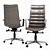 Kenzo Highback Leather Office Chair 3D model small image 2