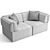 Modern Gubi Wonder Sofa: 2 seater 3D model small image 6