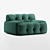 Elegant Comfort: Roche Bobois Blogger 3 3D model small image 1