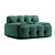 Elegant Comfort: Roche Bobois Blogger 3 3D model small image 5