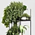 Metal Plant Stand with Vase 3D model small image 5