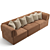 Gubi Wonder Sofa 3-Seater: Versatile Comfort in Style 3D model small image 2