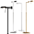 Sleek Metal Floor Lamp: Aromas del Campo 3D model small image 1