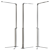 Sleek Flat Floor Lamp 3D model small image 2